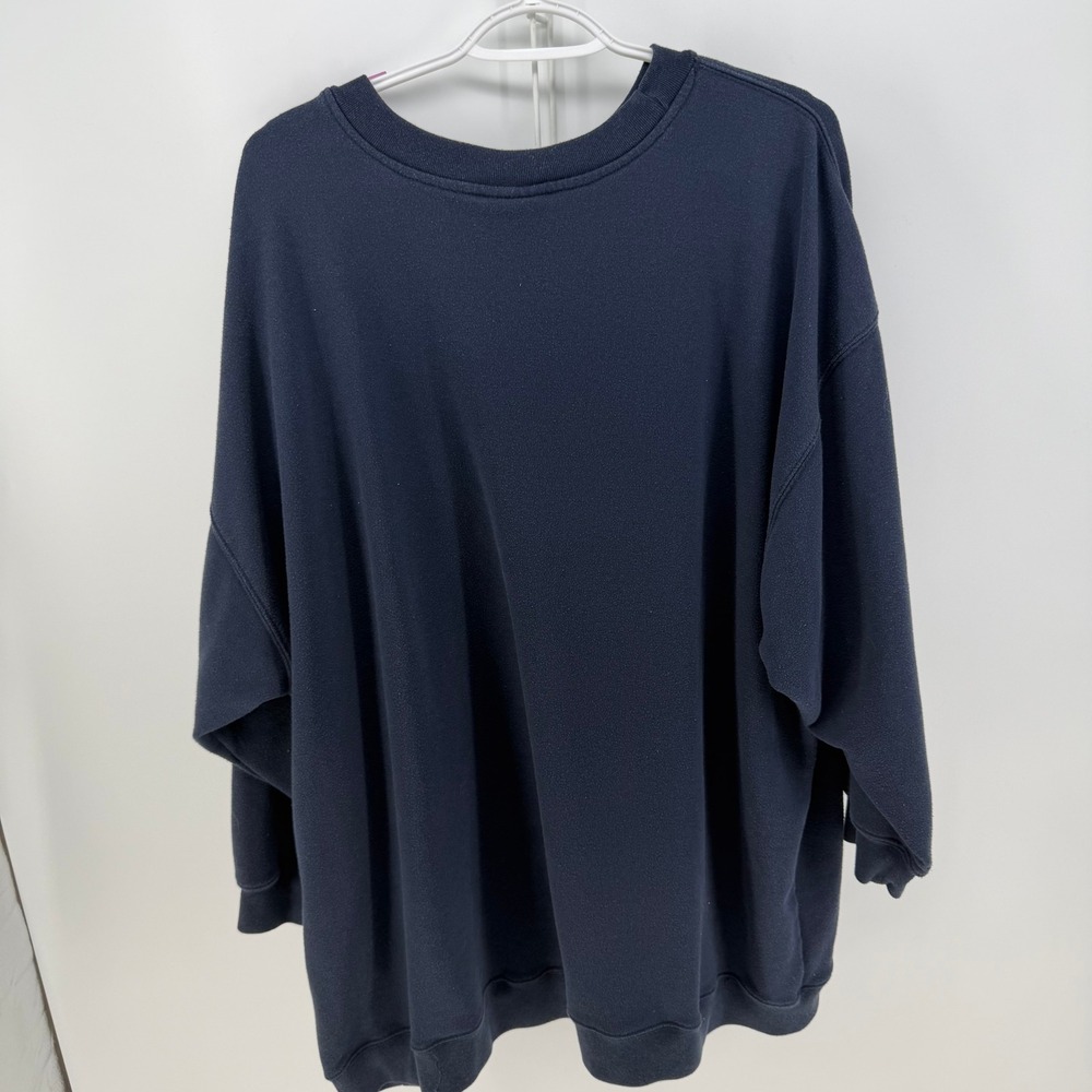Venezia Jeans Sweatshirt Womens 22/24 Blue Graphic Embroidered 90s Nautical VTG - Picture 2 of 5